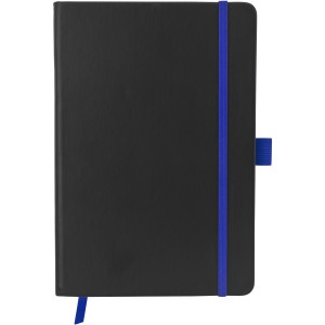 Colour-edge A5 hard cover notebook, solid black,Royal blue (Notebooks)
