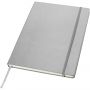 Executive A4 hard cover notebook, Silver