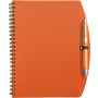 PP notebook with ballpen Solana, orange