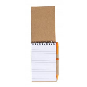 Cardboard notebook Emory, orange (Notebooks)