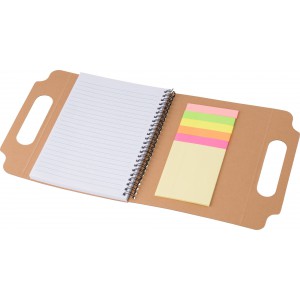 Cardboard notebook Gianluca, brown (Notebooks)
