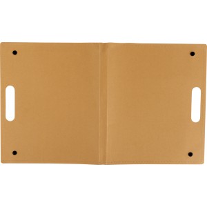 Cardboard writing folder Keisha, brown (Notebooks)