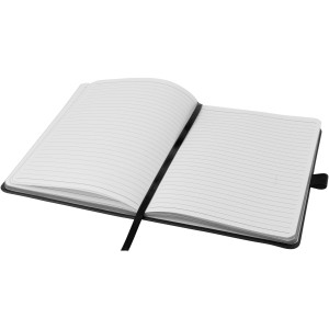 Colour-edge A5 hard cover notebook, solid black (Notebooks)