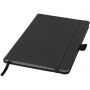 Colour-edge A5 hard cover notebook, solid black