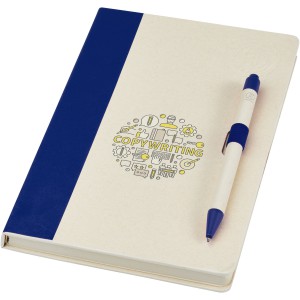 Dairy Dream A5 size reference notebook and ballpoint pen set, Blue (Notebooks)