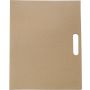 Folder with natural card cover, brown