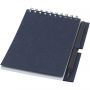 Luciano Eco wire notebook with pencil - small, Dark blue