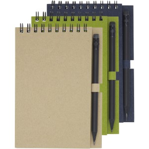Luciano Eco wire notebook with pencil - small, Natural (Notebooks)