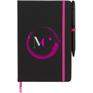 Noir Edge medium notebook, Pink (Notebooks)