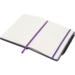 Noir Edge medium notebook, solid black,Purple (Notebooks)