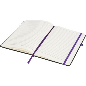 Noir medium notebook, solid black,Purple (Notebooks)