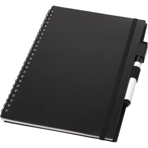 Pebbles A5 size reference reusable notebook, Solid black (Notebooks)