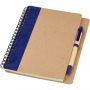 Priestly recycled notebook with pen, Natural,Navy