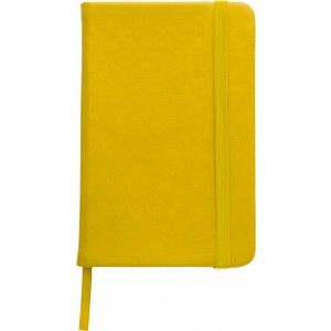 PU notebook Brigitta, yellow (Notebooks)