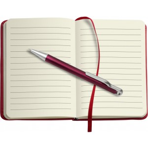 PU notebook Dita, red (Notebooks)