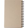 Recycled carton hardcover notebook Caleb, brown