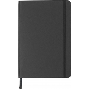 Recycled carton notebook (A5) Evangeline, black (Notebooks)