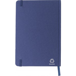 Recycled carton notebook (A5) Evangeline, cobalt blue (Notebooks)