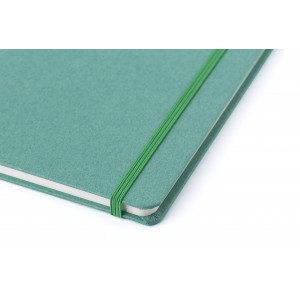 Recycled carton notebook (A5) Evangeline, green (Notebooks)
