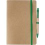 Recycled carton notebook (A5) Theodore, green