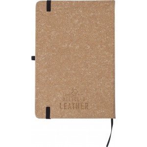 Recycled leather notebook (A5) Gianna, brown (Notebooks)