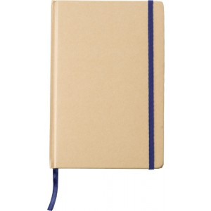 Recycled paper notebook (A5) Gianni, blue (Notebooks)