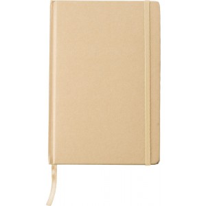 Recycled paper notebook (A5) Gianni, khaki (Notebooks)