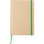 Recycled paper notebook (A5) Gianni, lime