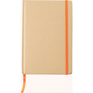 Recycled paper notebook (A5) Gianni, orange (Notebooks)