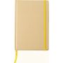 Recycled paper notebook (A5) Gianni, yellow