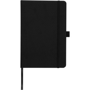 Thalaasa ocean-bound plastic hardcover notebook, Solid black (Notebooks)