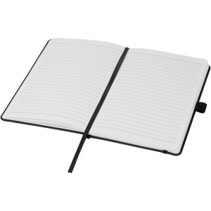 Thalaasa ocean-bound plastic hardcover notebook, Solid black (Notebooks)