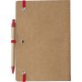 Recycled carton notebook (A5) Theodore, red