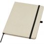 Tutico organic cotton hardcover notebook, Natural, Solid bla