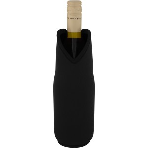 Noun recycled neoprene wine sleeve holder, Solid black (Cooler bags)