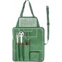 Nylon (600D) apron with barbecue set Christina, green