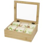 Ocre bamboo tea box, Natural (11320806)