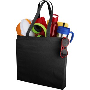 Odessa 220 g/m2 cotton tote bag, solid black (cotton bag)