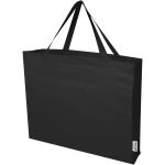 Odessa 220 g/m2 GRS recycled cotton large tote bag, Solid bl