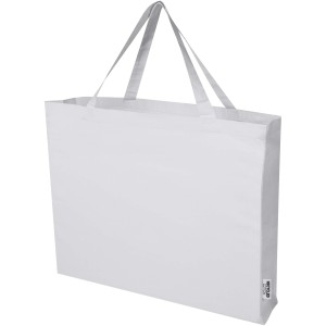 Odessa 220 g/m2 GRS recycled cotton large tote bag, White