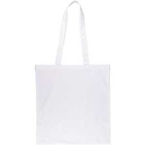 Oeko-Tex cotton (140 gsm) shopping bag Kenneth, white (Shopping bags)