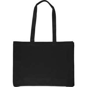 Oeko-Tex cotton (220 gsm) shopping bag Isaac, black