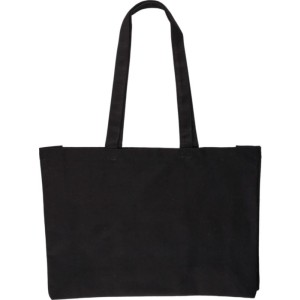Oeko-Tex cotton (280 gsm) shopping bag Hugh, black