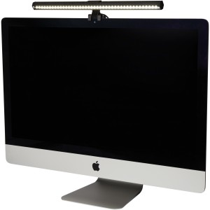 Hybrid monitor light, Solid black (Office desk equipment)