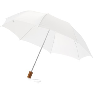 Oho 20" foldable umbrella, White