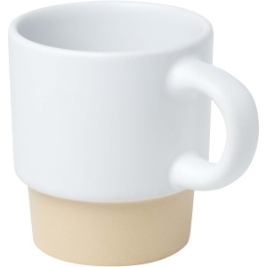 Olympia 130 ml stackable expresso cup with clay bottom, Whit