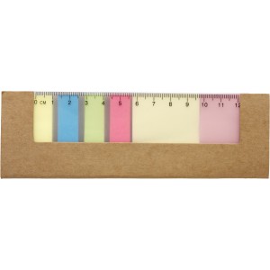 Cardboard sticky note holder Natalia, brown