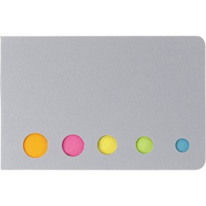 Cardboard sticky note holder Dwayne, silver