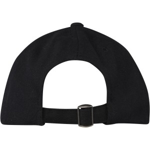 Opal 6 panel Aware recycled cap, Solid black (Hats)