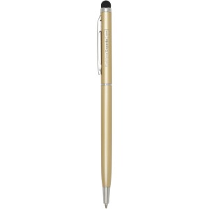 Ore aluminium ballpoint pen with stylus (blue ink), Champagn (Metallic pen)